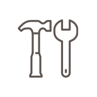 Icon concept displaying a set of tools