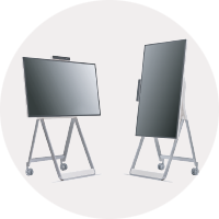 two eboards on easel