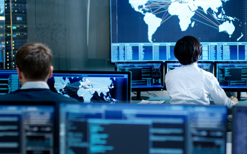 Monitoring security threats in the cyber hub