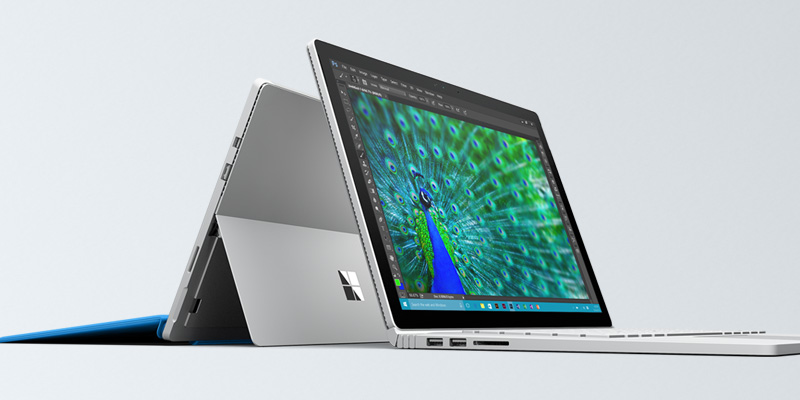 close up of Microsoft surface pro