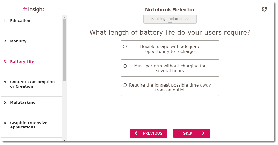 Product-Notebook-Selectors