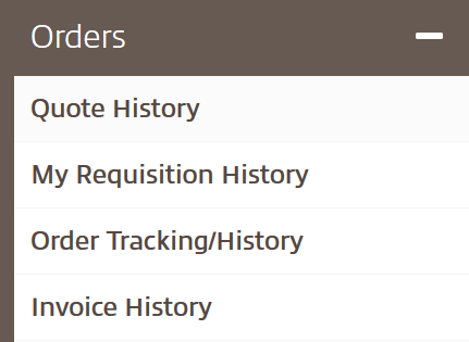 Order quote history
