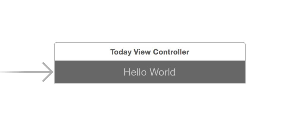 Today View Controller storyboard