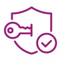 Secure VPN and data networks icon