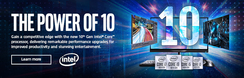 Ad: Intel. The Power of 10. Learn more