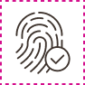 Secure fingerprint icon