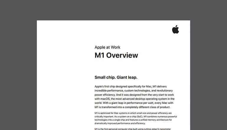 Thumbnail of Apple whitepaper available to download below