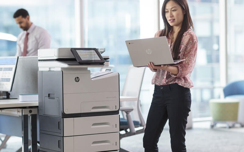HP PageWide printer in office lifestyle 