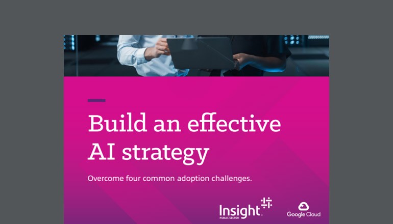 Build an effective AI strategy Ebook preview image