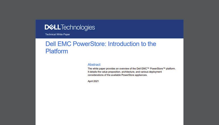 Dell EMC PowerStore: Introduction to the Platform thumbnail