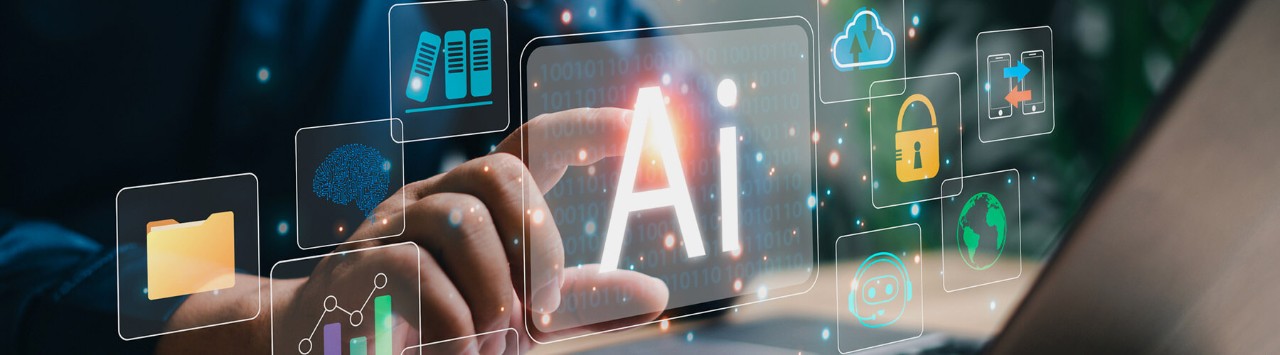 AI artificial intelligence technology to generate business outcomes and data