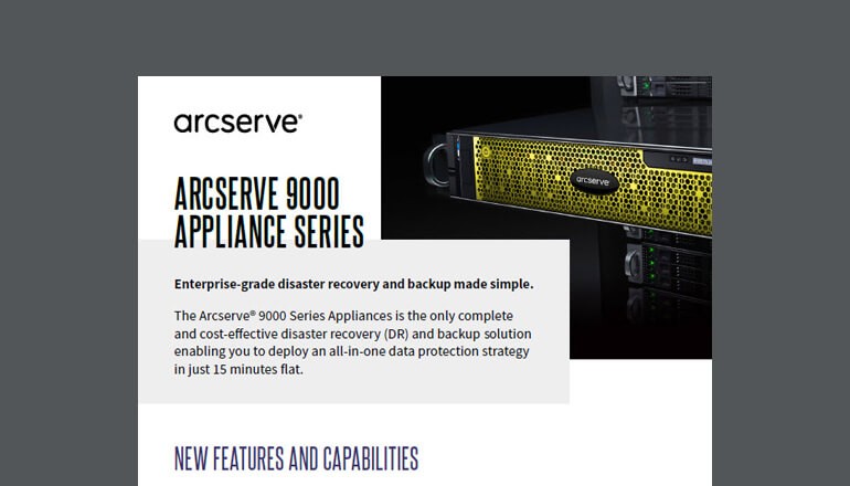 Arcserve UDP 8000 Appliance Series datasheet thumbnail