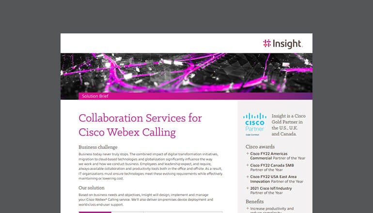 Collaboration Services for Cisco Webex Calling cover thumbnail