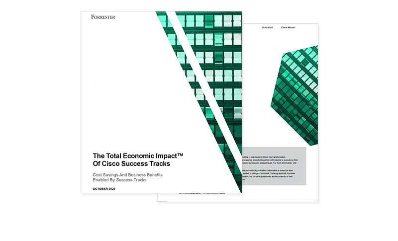 Cover image Forrester: The Total Economic Impact of Cisco Success Tracks 