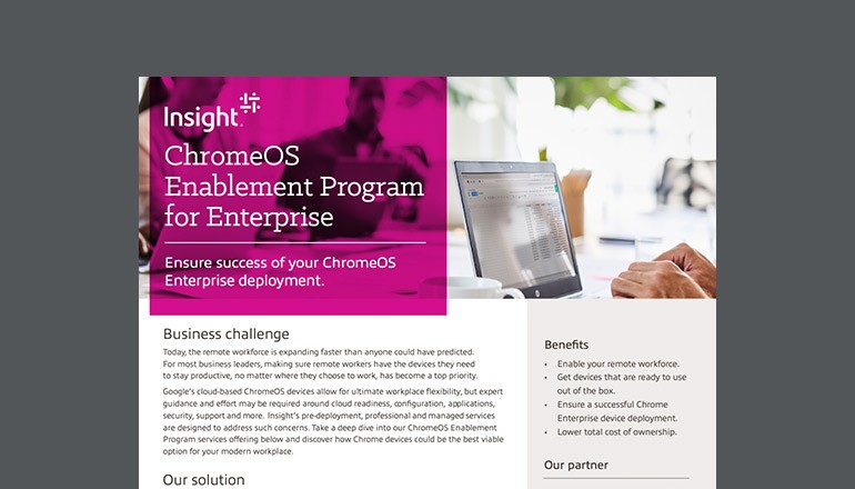 ChromeOS Enablement Program for Enterprise datasheet thumbnail