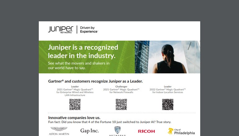 Juniper is a recognized leader in the industry thumbnail