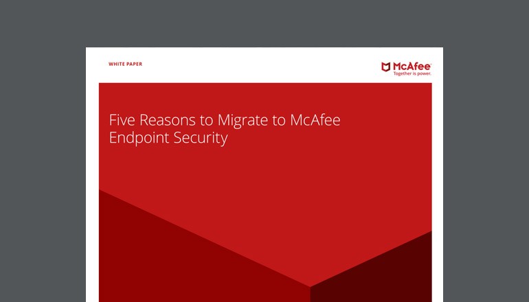 Cover image for McAfee Solution brief available to download below