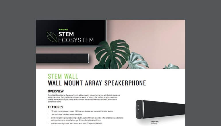 Stem Wall Mount Array Speakerphone thumbnail