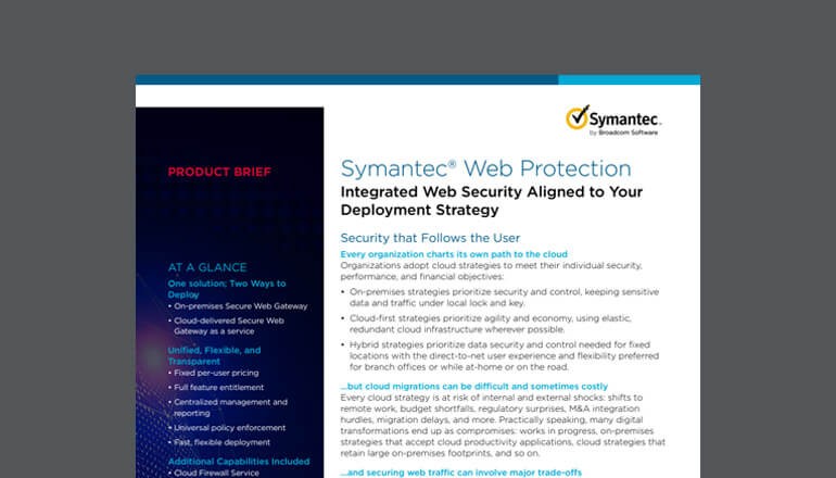 Cover of Symantecsolution brief that is available for download below