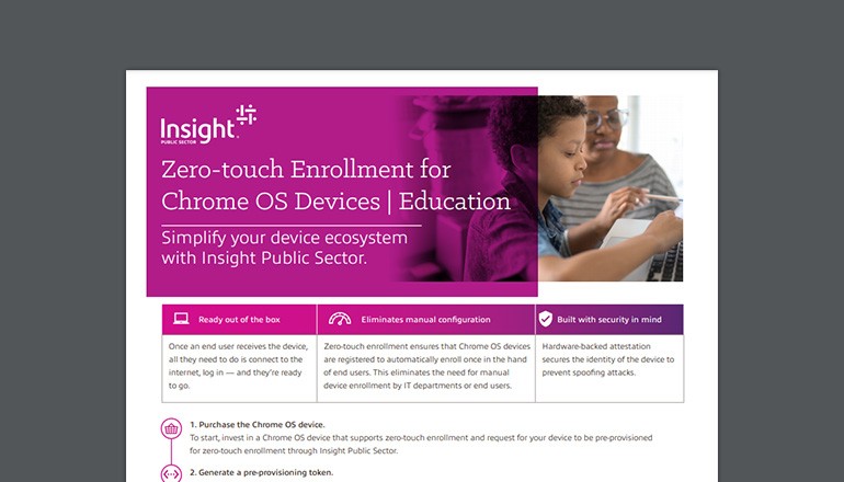 Zero-touch Enrollment for Chrome OS Devices Education thumbnail