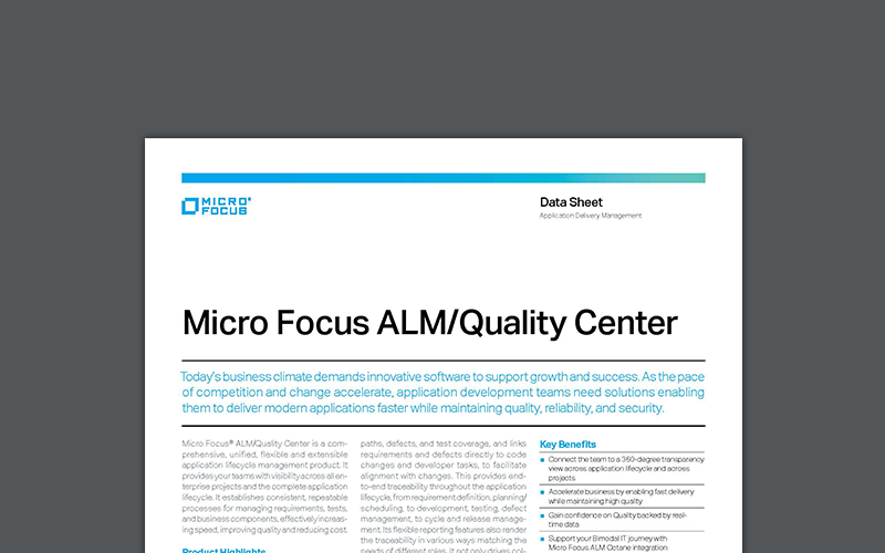 Micro Focus ALM/Quality Center thumbnail
