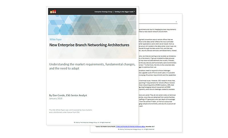 Cover image of New Enterprise Branch Networking Architectures