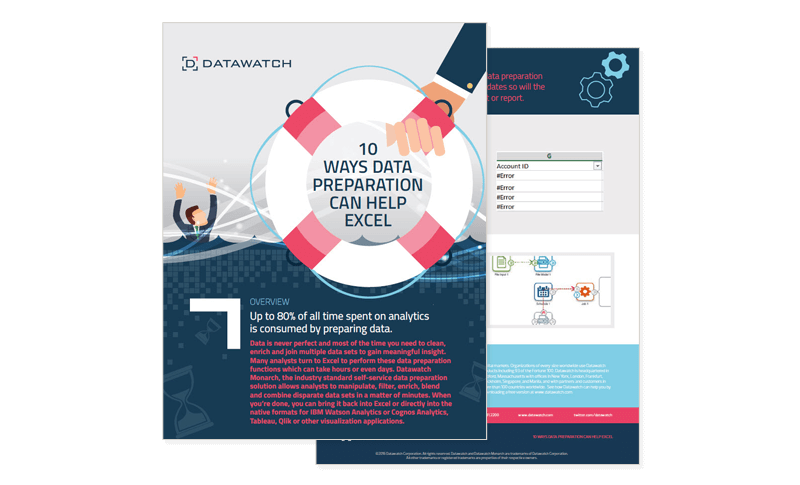 10 Ways Data Preparation Can Help Excel ebook cover