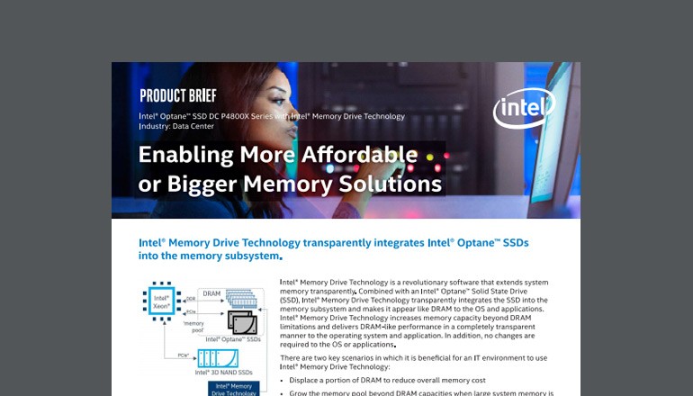 More Affordable or Bigger Memory Solutions datasheet preview